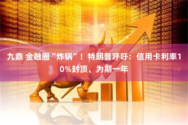 九鼎 金融圈“炸锅”！特朗普呼吁：信用卡利率10%封顶、为期一年